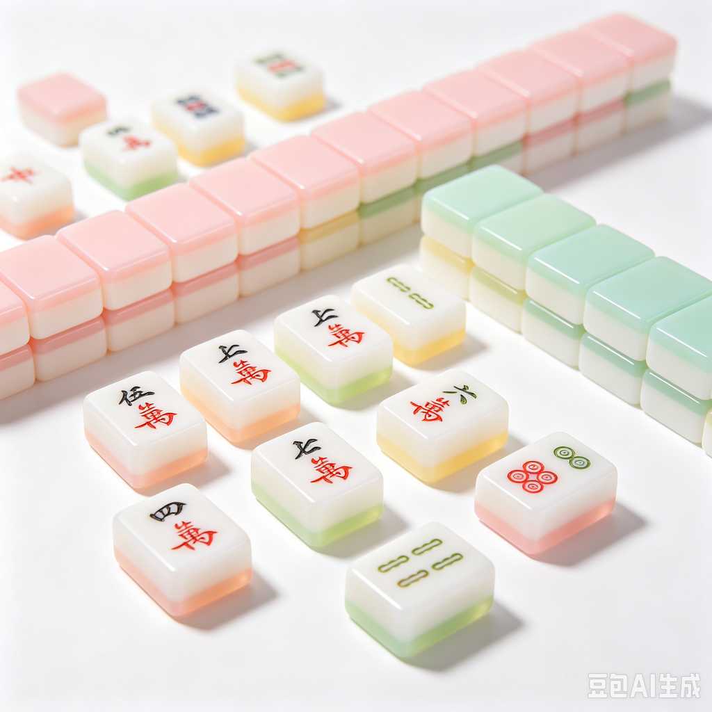 gradient color mahjong tiles